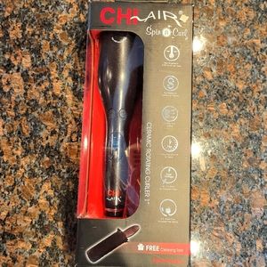 💖NEW IN BOX💖 (NIB): Black CHI Spin N Curl 1" Ceramic Rotating Curling Iron💖